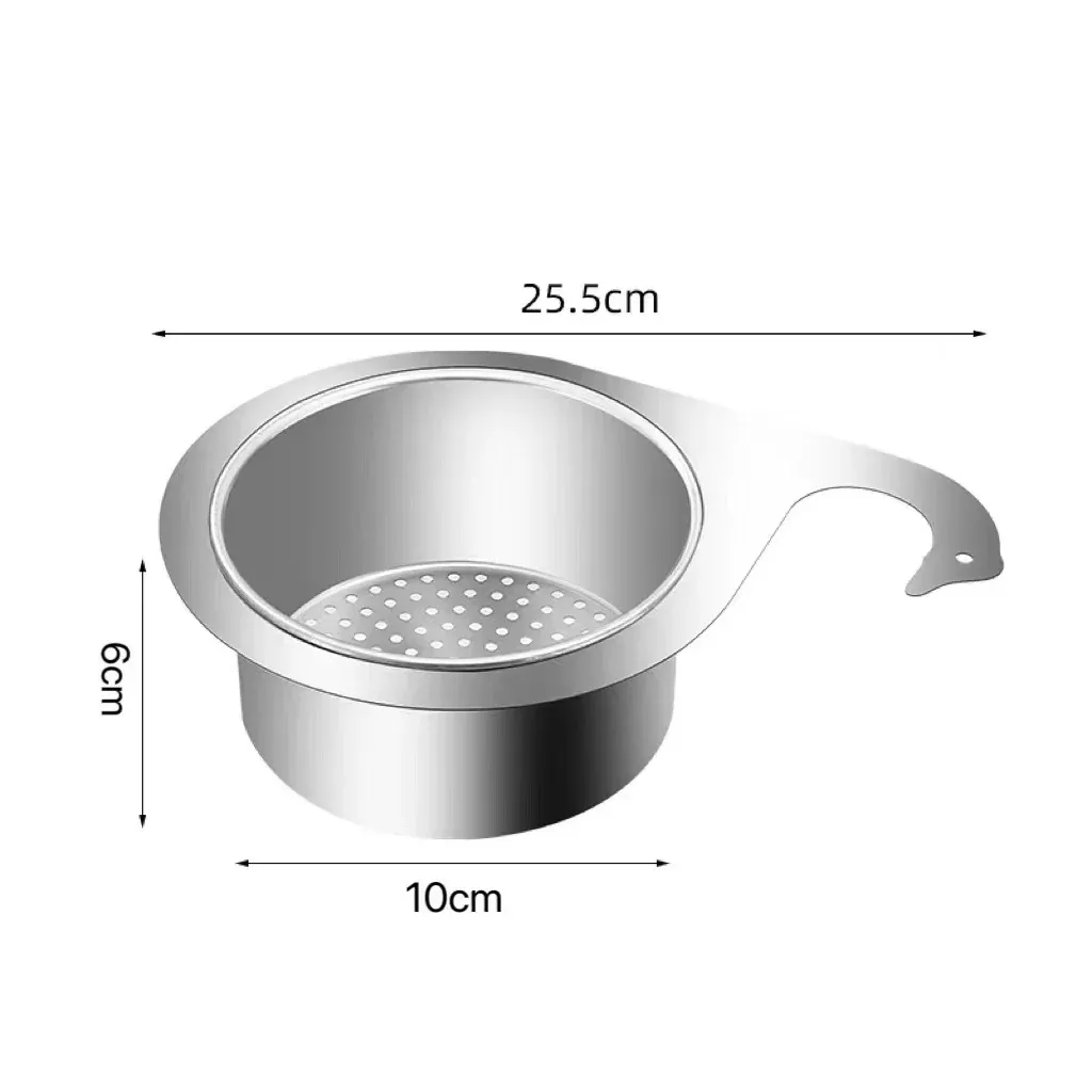 Size dimensions of sink strainer basket