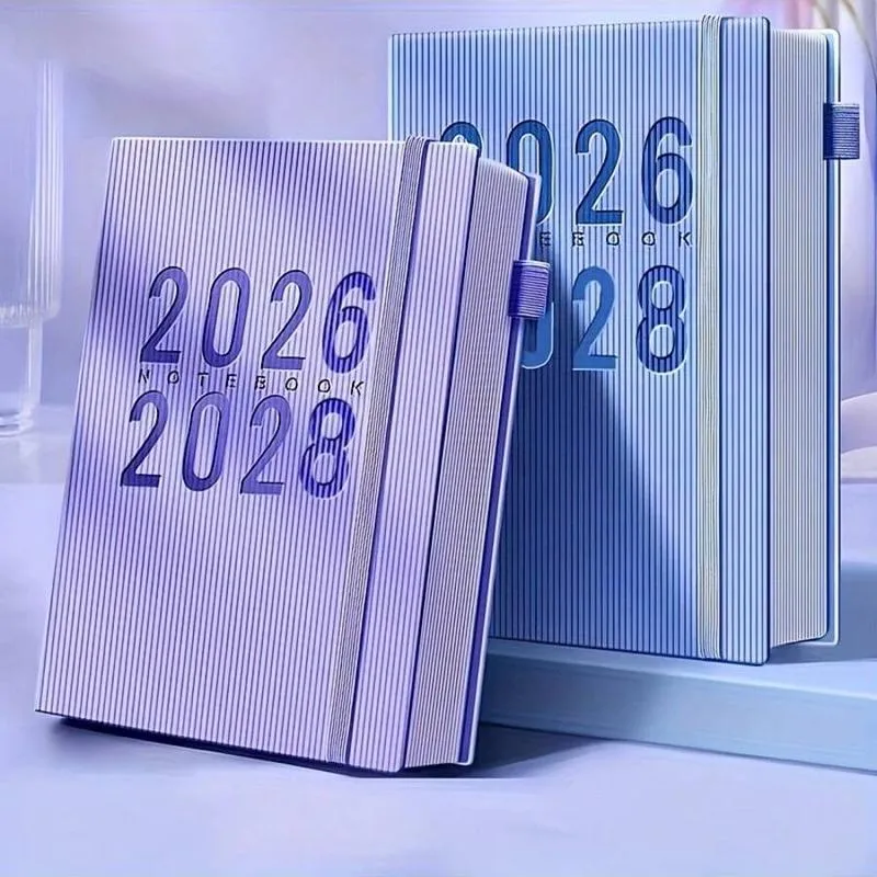3-Year Monthly Planner Calendar 2026-2028 - January to December, Softcover with Elastic Pen Holder, 12 Month Display, English Language, Ideal for Organizing and Stylish Adults, Diary Writing|Minimalist Design|Easycare Binding, Planner Notebook