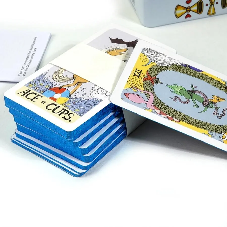 78Cards Adventure Time Tarot Deck in a Tin Box Gilded Edge Classic Tarot Cards For Beginners Fortune Telling Game Card Divination Fate Party Family Board Game Tarot Card Decks 78Cards Adventure Time Tarot Deck in a Tin Box Gilded Edge Classic Tarot Cards For Beginners Fortune Telling Game Card Divination Fate Party Family Board Game Tarot Card Decks