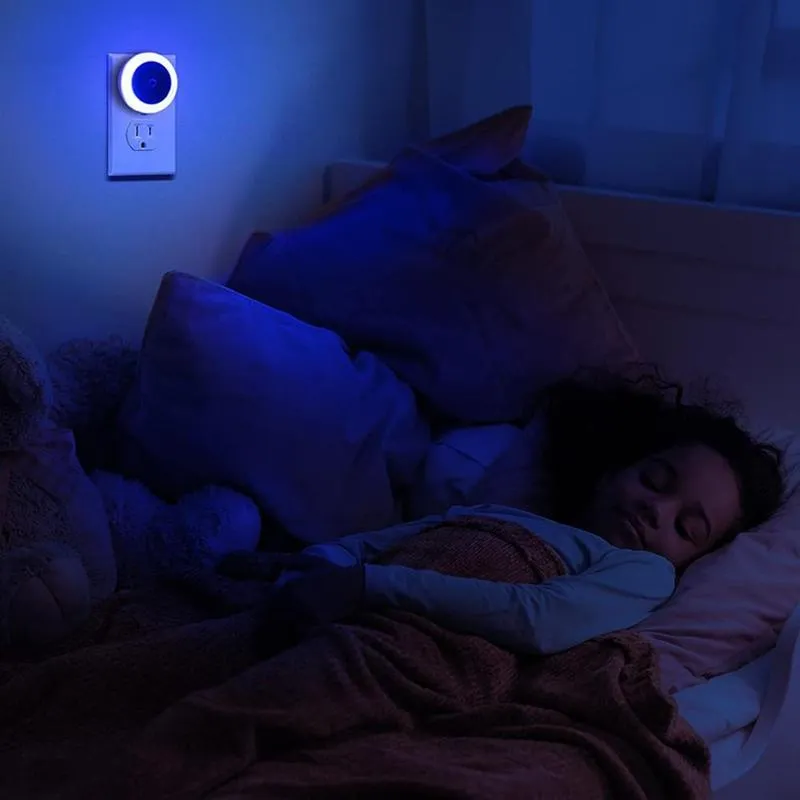 Product Introduction of Light Sensor Control Round LED Night Light for Summer, Intelligent Induction Wall-mounted Night Light, Portable Mini Wall Lamp, LED Light for Hallway Kitchen Bathroom Room 14