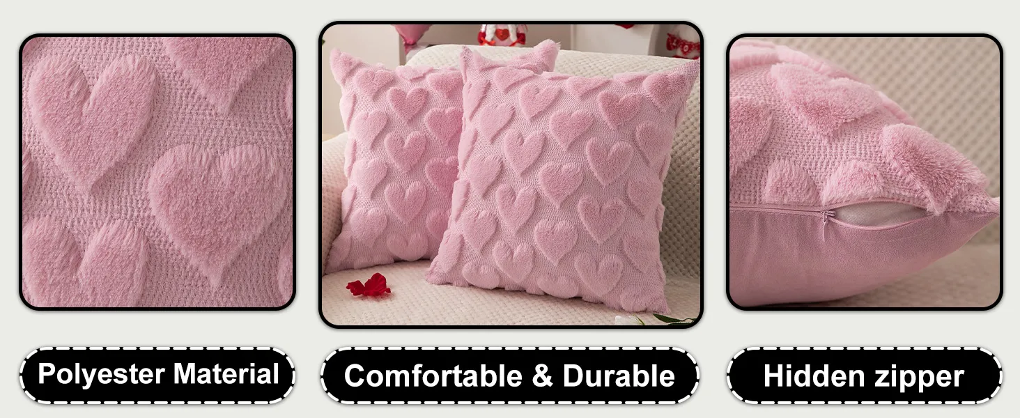 VALENTINES PILLOW COVERS