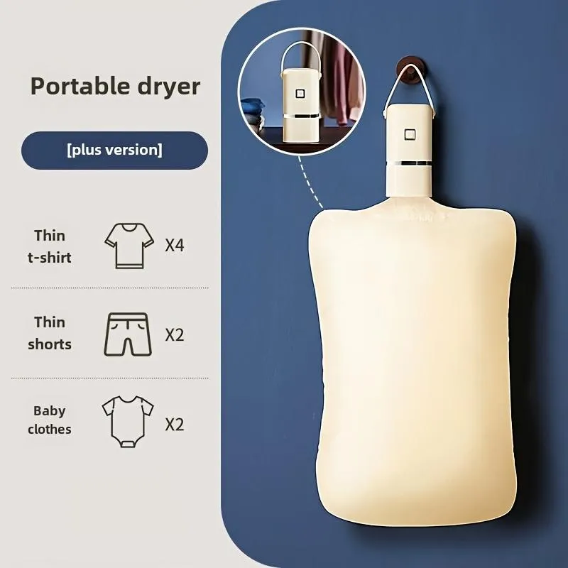 Product Introduction of [Portable Mini Dryer Timer] Mini Dryer with Timer - Portable Compact Dryer for Apartments, Dormitories, RVs - Quick and Easy to Use with Drying Bag 14