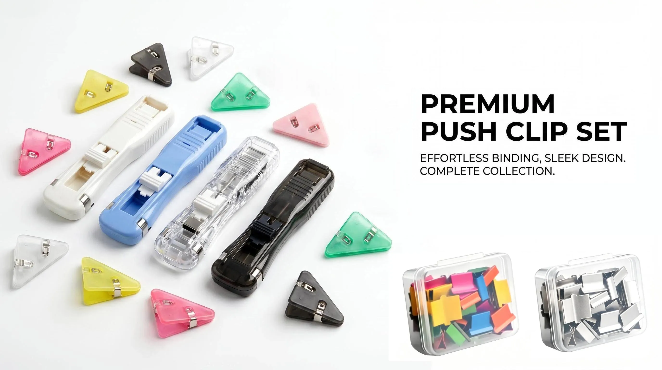 Rarler ZipClip -4 pcs ZipClip+50 Pcs Colorful Clips+50 Pcs Silver Clips+10 Pes Triangle Clip All are reusable