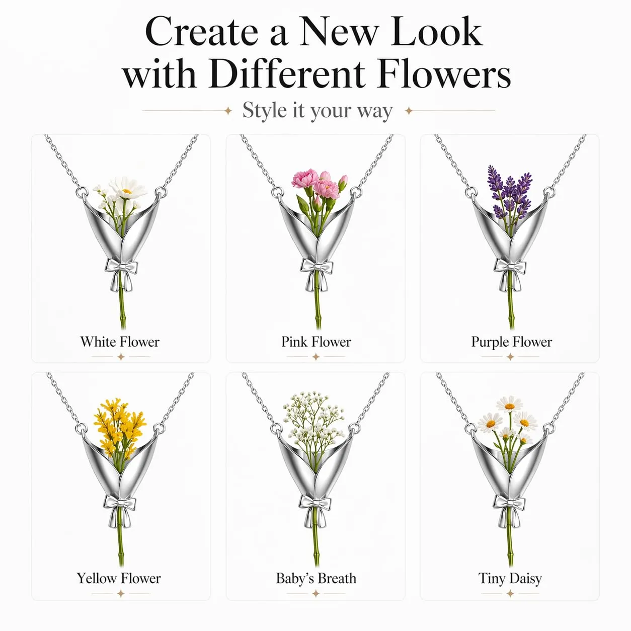 Multiple Flower Styles