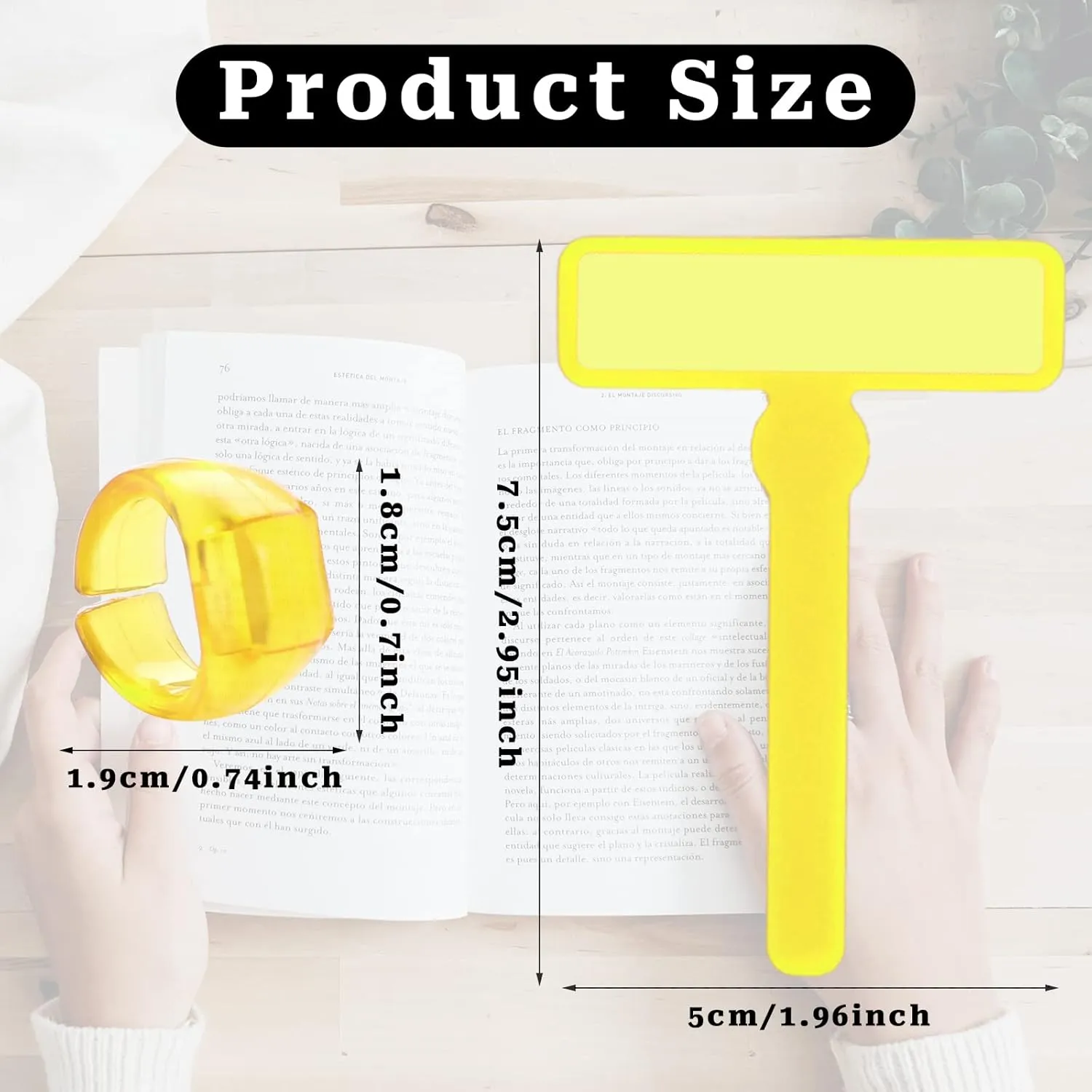 10PCS FingerFocus Highlighter, Guided Reading Strips, Reading Pointers for Kids, Dyslexia Tools for Kids, ADHD Tools, Special Education School Supplies, Teacher Classroom Must Haves