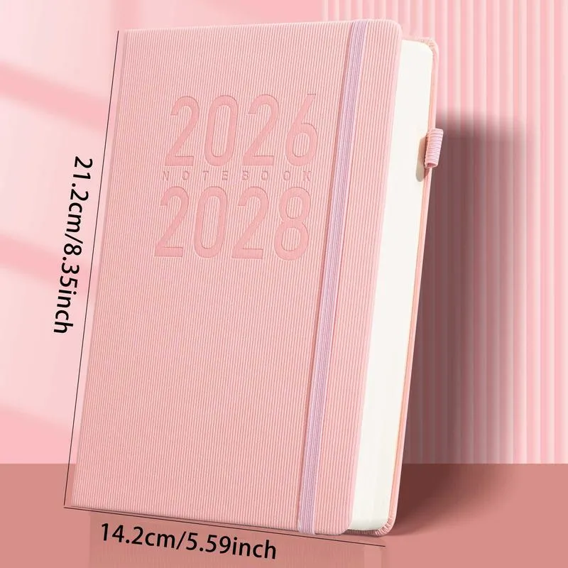 3-Year Monthly Planner Calendar 2026-2028 - January to December, Softcover with Elastic Pen Holder, 12 Month Display, English Language, Ideal for Organizing and Stylish Adults, Diary Writing|Minimalist Design|Easycare Binding, Planner Notebook