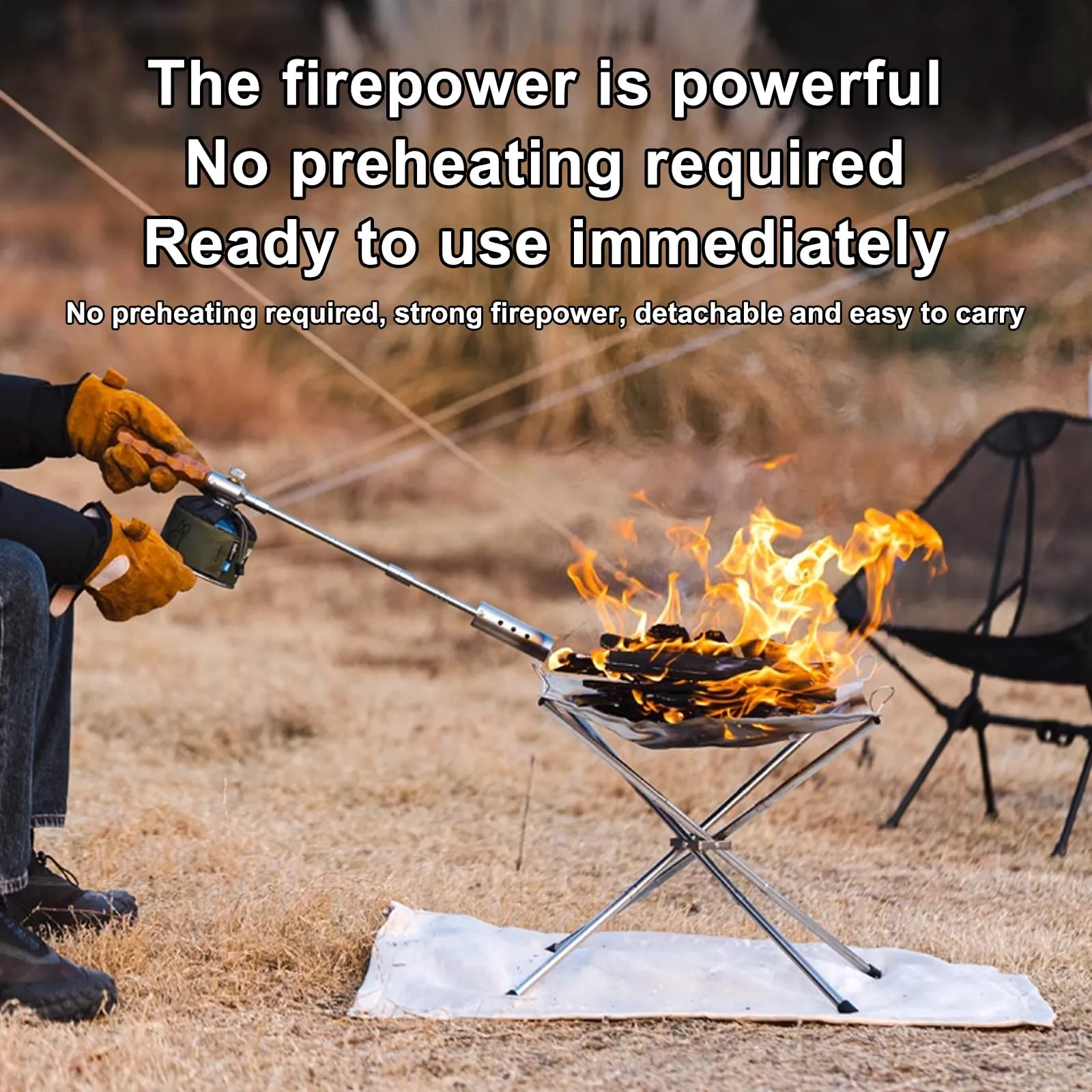 Easy fire starting torch