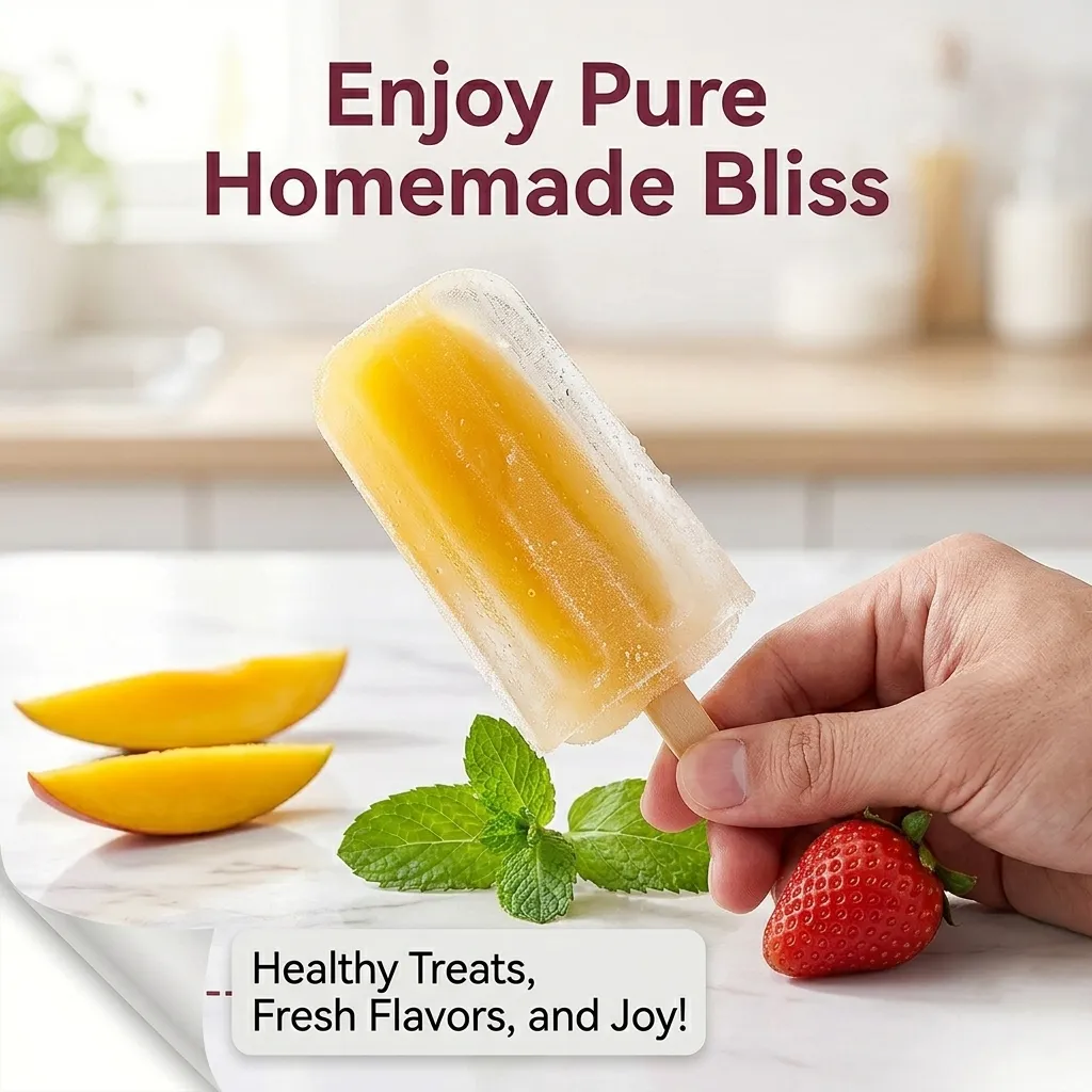 Healthy homemade popsicle