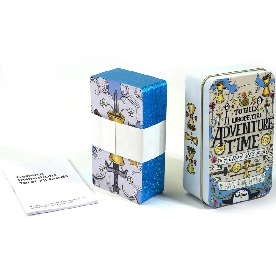 78Cards Adventure Time Tarot Deck in a Tin Box Gilded Edge Classic Tarot Cards For Beginners Fortune Telling Game Card Divination Fate Party Family Board Game Tarot Card Decks 78Cards Adventure Time Tarot Deck in a Tin Box Gilded Edge Classic Tarot Cards For Beginners Fortune Telling Game Card Divination Fate Party Family Board Game Tarot Card Decks