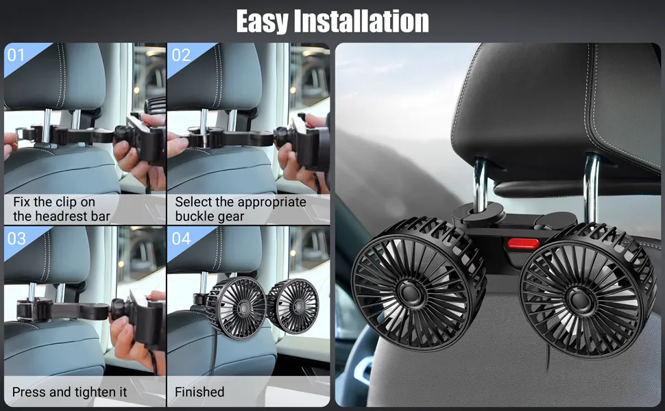 car seat fan for cars with broken ac fan for inside car fan in car fans for cars without air