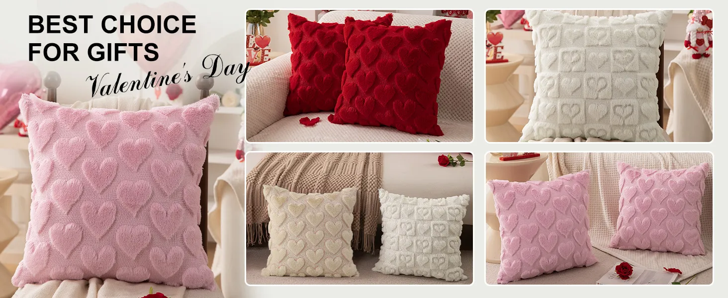 valentines pillow covers