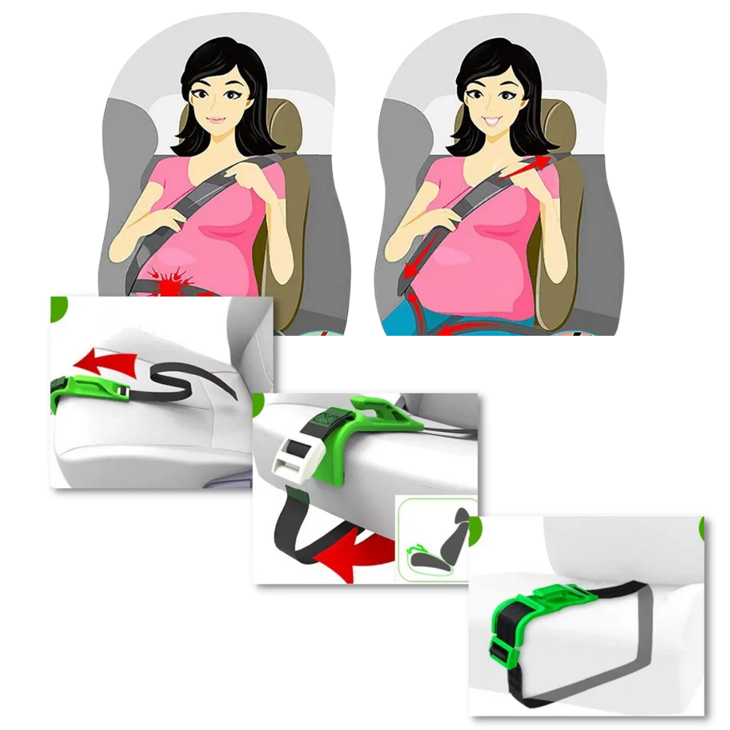 https://cdn.shoprose.net/image/7264e54e4ed34820d6d4780e6c35d97f55cf5d4f.png Safety car belt adjuster for pregnant women's protection - Easy to install - Ozerty