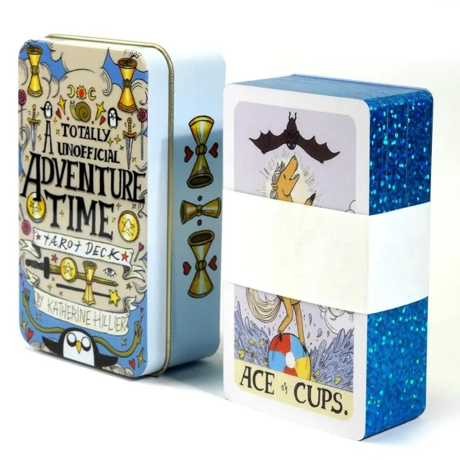78Cards Adventure Time Tarot Deck in a Tin Box Gilded Edge Classic Tarot Cards For Beginners Fortune Telling Game Card Divination Fate Party Family Board Game Tarot Card Decks 78Cards Adventure Time Tarot Deck in a Tin Box Gilded Edge Classic Tarot Cards For Beginners Fortune Telling Game Card Divination Fate Party Family Board Game Tarot Card Decks