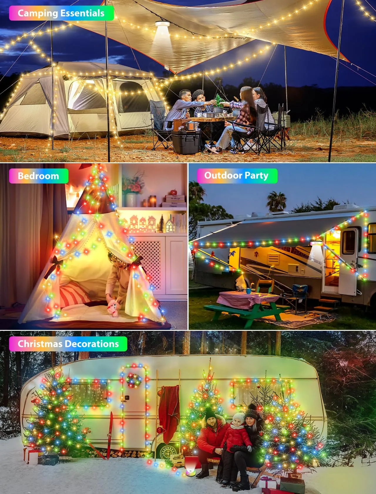 Camping light product display