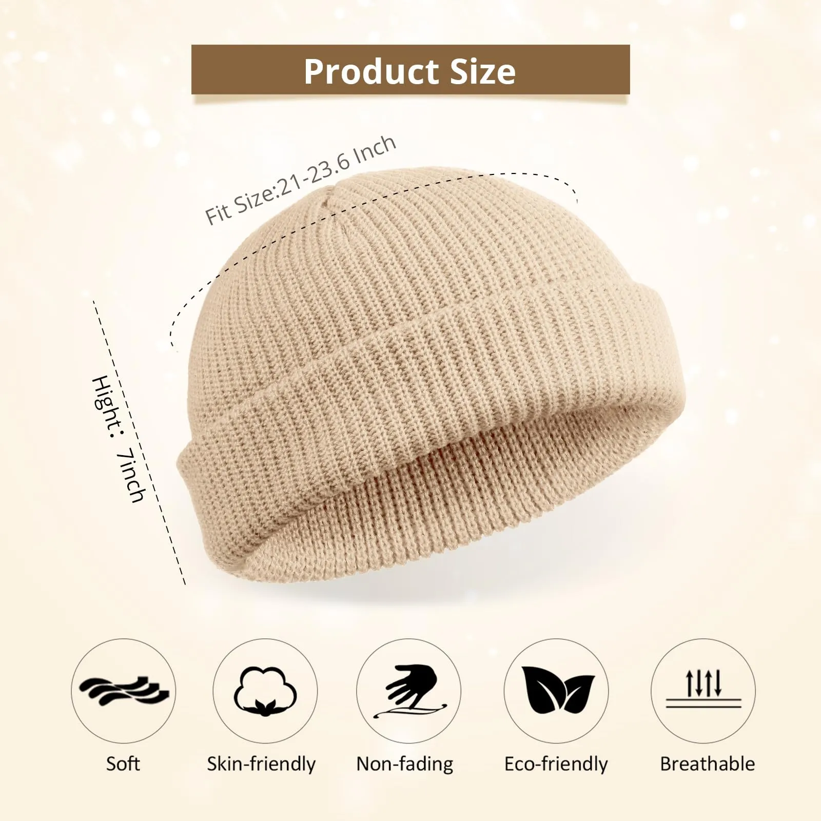 Product size and feature icons