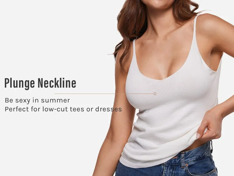 INLYRIC Women's Inbarely Triangle Bralette Plunge Unlined Seamless Bra No Underwire Sexy Comfortable Everyday