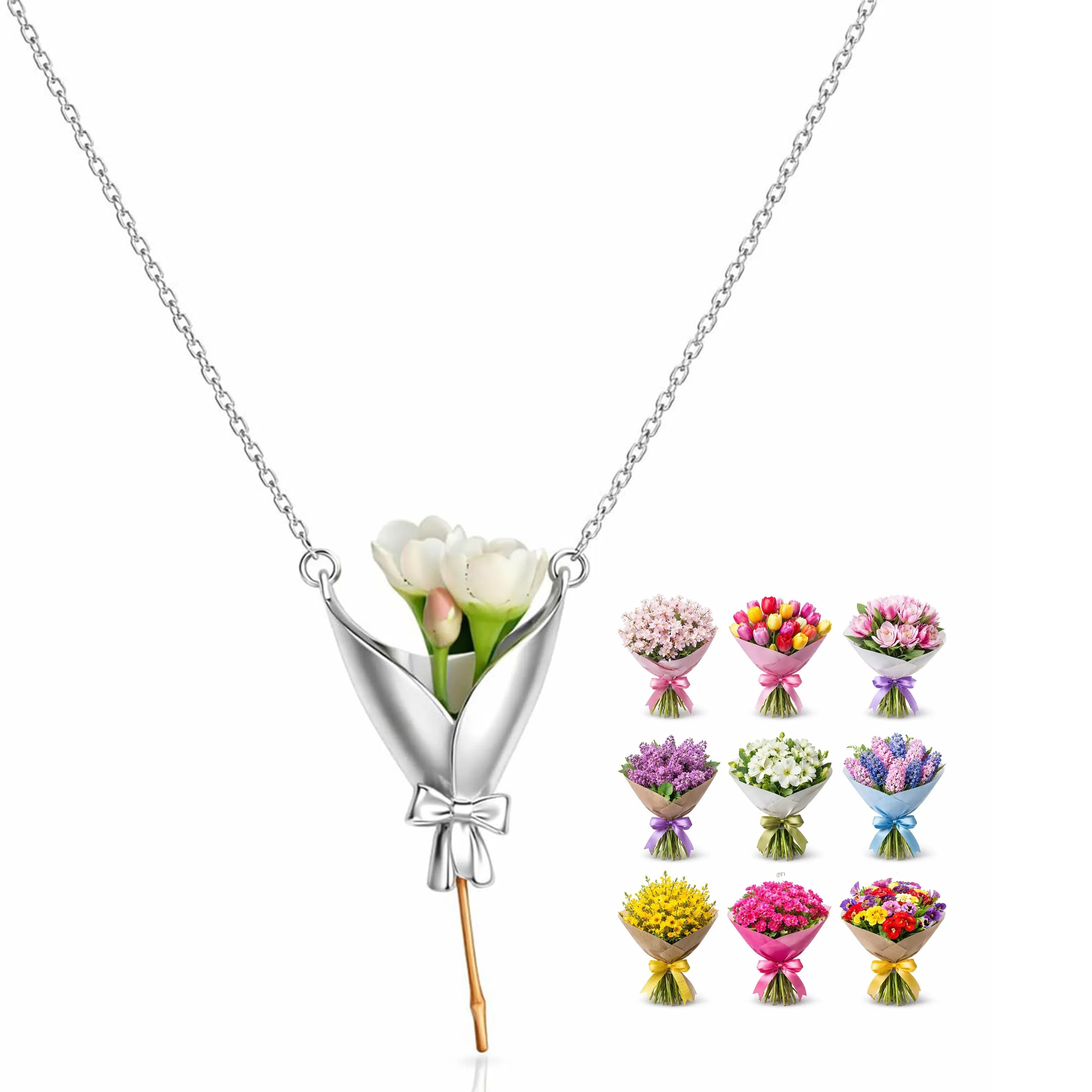 Flower Necklace Lifestyle