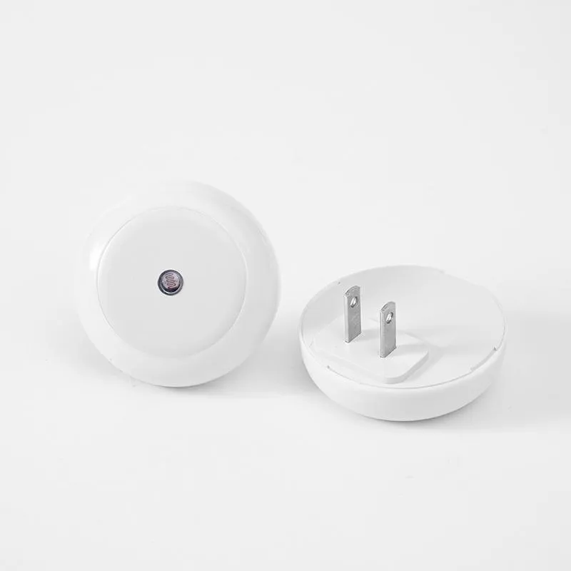 Product Introduction of Light Sensor Control Round LED Night Light for Summer, Intelligent Induction Wall-mounted Night Light, Portable Mini Wall Lamp, LED Light for Hallway Kitchen Bathroom Room 10