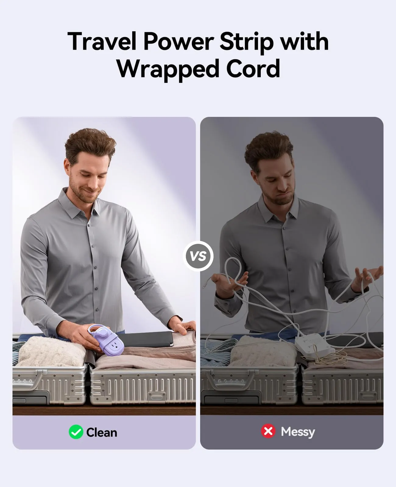 Comparison Clean vs Messy