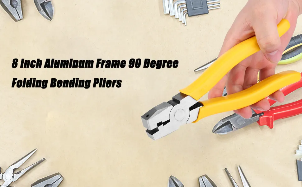 90 Degree Folding Curved Pliers