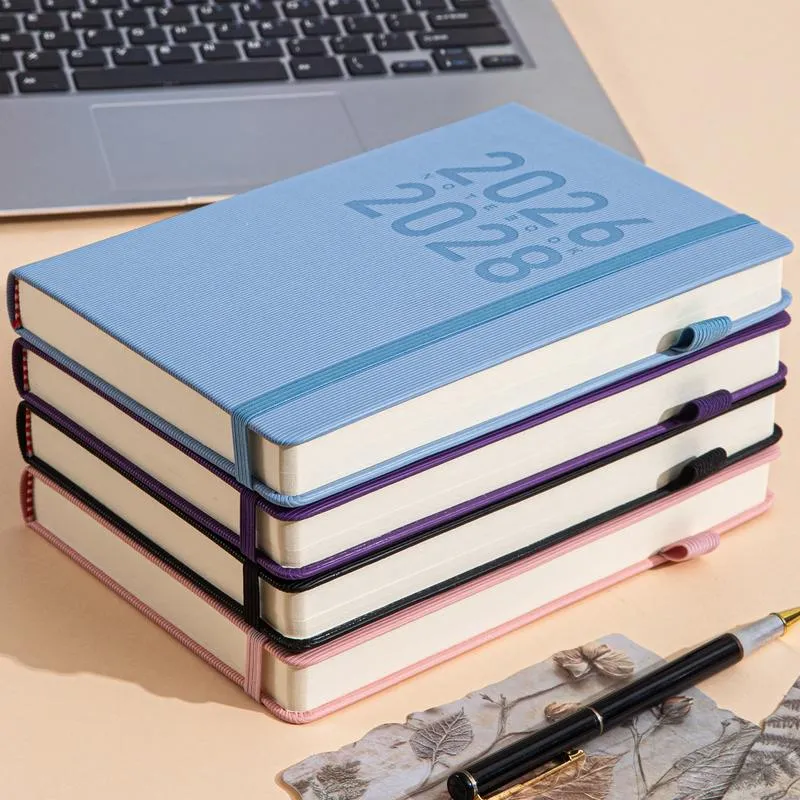 3-Year Monthly Planner Calendar 2026-2028 - January to December, Softcover with Elastic Pen Holder, 12 Month Display, English Language, Ideal for Organizing and Stylish Adults, Diary Writing|Minimalist Design|Easycare Binding, Planner Notebook