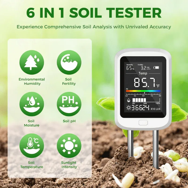 itoolmax 6 in 1 soil moisture meter with ph