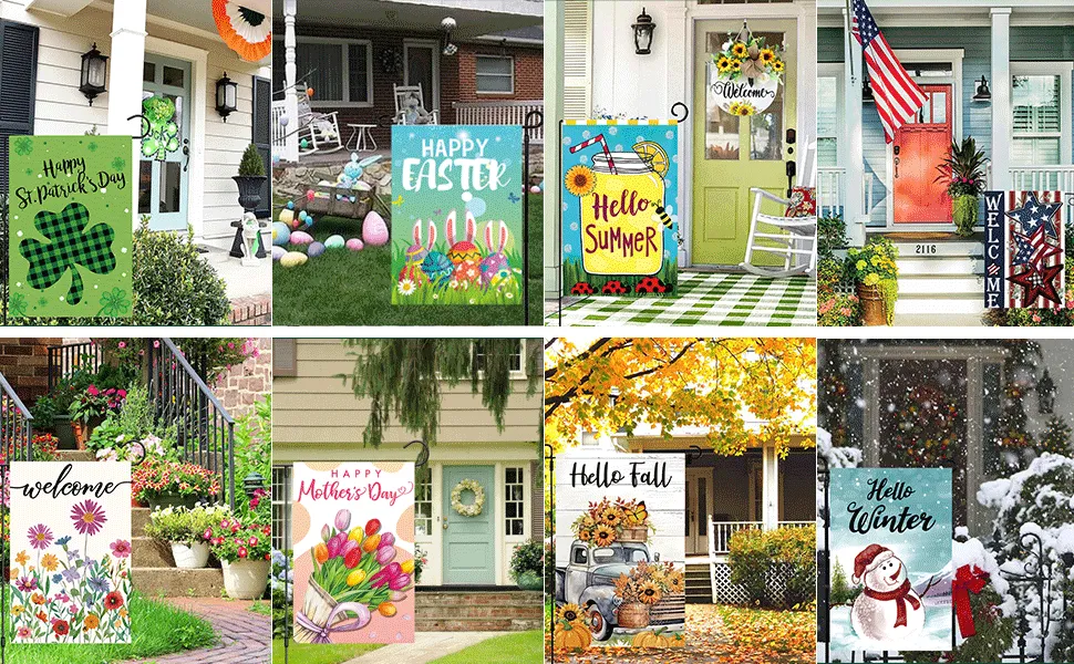 garden flags for outside clearance
