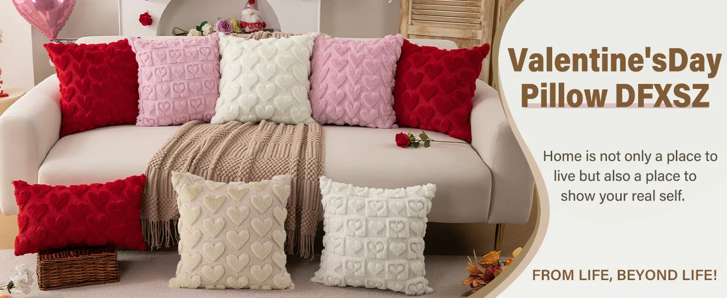 valentines pillow covers